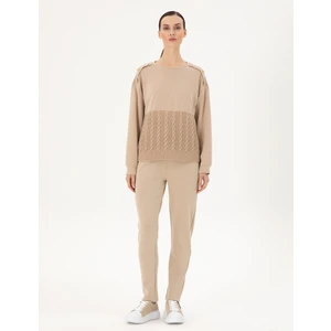 Pierre Cardin Kadın Bej Regular Fit Eşofman Altı 50290934-VR011