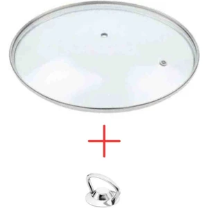 Tencere Tava ve Sahan Uyumlu Cam Kapaği 22 cm