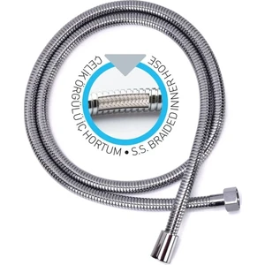 Yapı Kalite Karizma Çelik Örgülü Kopmaz Dolanmaz Banyo Duş Spiral Hortumu 175 cm