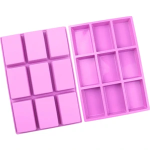 Tahtakale Toptancı Silikon Kalıp Çikolata Kurabiye Sabun ve Epoksi Kalıbı 9 Lu BT361