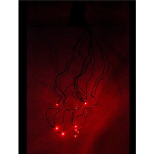 Iç Mekan Sabit  Pilli LED Işık Kırmızı 10 Ampul 50CM