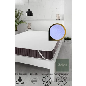 Home Terry-ped Pamuklu %100 Sıvı Su Geçirmez Tek-çift Kişilik Köşe Lastikli Alez Yatak Koruyucu 90x190 cm