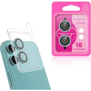 İ She iPhone 16 Kamera Lens Koruyucu Taş Detaylı Cl-06