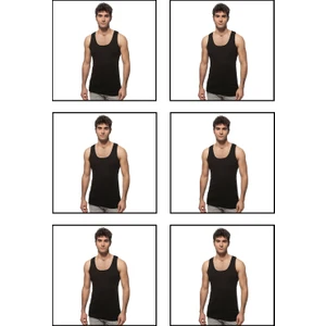 Özkan Underwear Özkan 0113 6'lı Paket Erkek Çocuk Ribana  Pamuklu Garson Boy Esnek Rahat Kalın Askılı Atlet