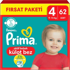 Külot Bebek Bezi 4 Beden 62 Adet Maxi Fırsat Paketi