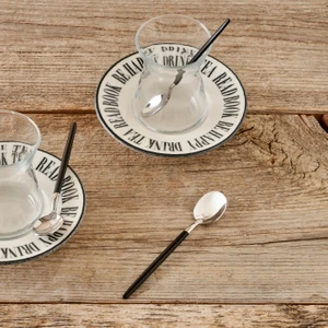 Bella Maison Siena 6'lı Çay Kaşığı Seti Siyah