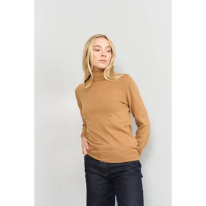 Balıkçı Yaka Camel Kazak