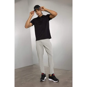 DeFactoFit Dokuma Pantolon Slim Fit Dar Kesim Çift Cepli Fermuarlı Paça C9262AX24AU