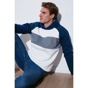 Pamuklu Regular Fit Renk Bloklu Kapüşonlu Sweat Erkek Sweat 5905771