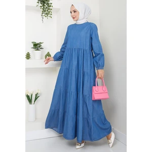 Kat Kat Kot Elbise Açık Mavi HM2503