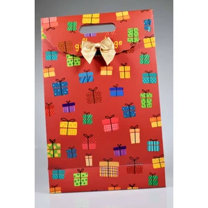 Fiyonklu Hediye Paketi Karton Poşet