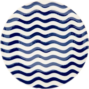 Tulu Porselen Panarea Servis Tabağı - Mavi - 25 cm