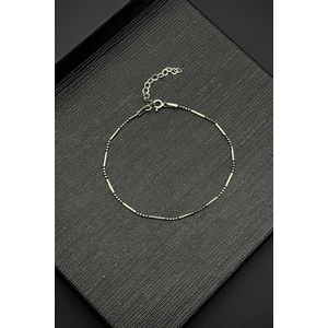 Frnch 925 Ayar Gümüş Italyan Model Gümüş Renk Erkek Bileklik FRJ12193-3193-A