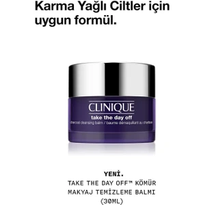 Take The Day Off™ Kömür Makyaj Temizleme Balmı 30 ml | Göz ve Yüz Makyajı, Fazla Yağı, Güneş Kremi
