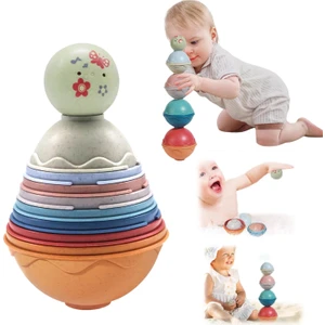Learning Fun Kombinasyon Seti Istifleme Oyuncağı Denge Kulesi Banyo Oyuncağı 6AY+ Oyuncak