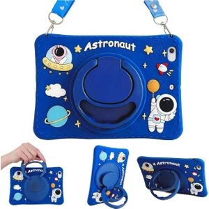 Honor Pad X9 11.5 Inç Uyumlu Astronot Tablet Kılıfı Asklı Yumuşak