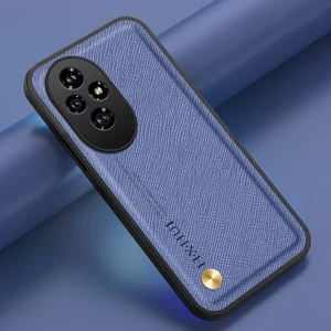 Honor 200 Araba Manyetik Emme Çapraz Desenli Pu Cep Telefonu Kılıfı (Yurt Dışından)