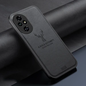 Honor 200 Geyik Deseni Kumaş Cep Telefonu Kılıfı (Yurt Dışından)
