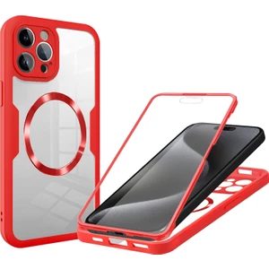 iPhone 15 Pro Manyetik Çekim Herşey Dahil Cep Telefonu Kılıfı (Yurt Dışından)