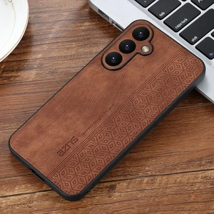 Samsung Galaxy S23 Fe Vintage Kabartmalı Pu Cep Telefonu Kılıfı (Yurt Dışından)