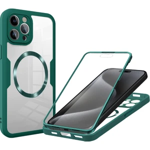 iPhone 15 Plus Manyetik Çekim Herşey Dahil Cep Telefonu Kılıfı (Yurt Dışından)
