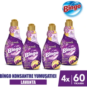Konsantre Çamaşır Yumuşatıcısı Lavanta 1440 ml x 4 Adet