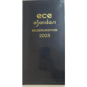 Ece Ajandası 2025 Rezervasyonajandası 17X33CM