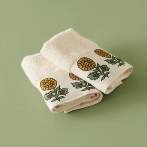 Bella Maison Pamuk Indian El Havlusu 2'li Bej (30 x 30  cm )