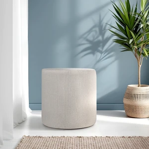 adore mobilya Luno Dekoratif Puf - Krem 40X40X40 cm