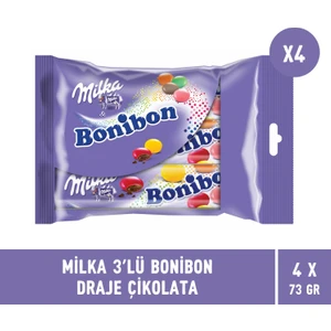 Bonibon 3'lü Draje Çikolata - 4 Adet
