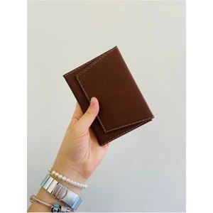 Efe Deri Deri Kapaklı Dikişli Araç Ruhsat Kılıfı Kabı Ruhsatlık Ruhsat Koruyucu