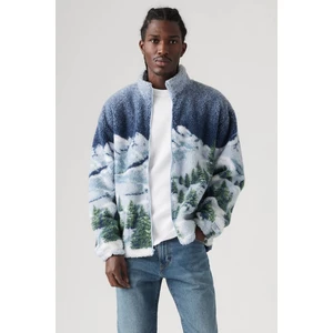 Levi'S Erkek Jakarlı Sherpa Tam Fermuarlı Rahat Kesim Kazak Jacket - A9260-0001