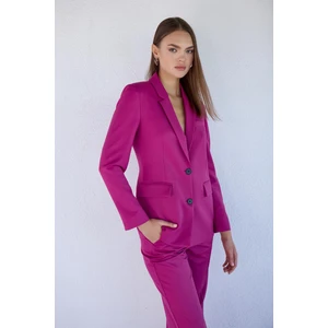 Masha Kate Regular Fit Fuşya Ceket