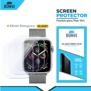 Apple Watch Series 10 46MM Için Full Kaplama Nano Tempered Ekran Koruyucu Film 3 Adet Set