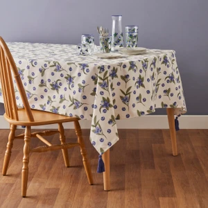 Bella Maison %100 Pamuk Blueberry Masa Örtüsü (153x153 cm)