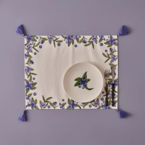 Bella Maison  Pamuk Blueberry Amerikan Servis (35x45 Cm)