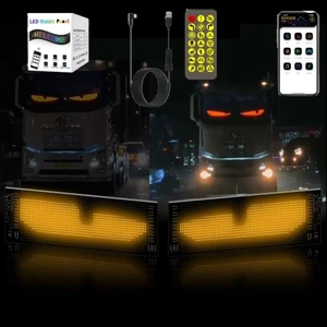 LED Matrix Piksel Panel Işık 5V USB Akıllı Uygulama Kontrolü Kaydırma Reklamı Özel Fonksiyonlu LED 7x17CM