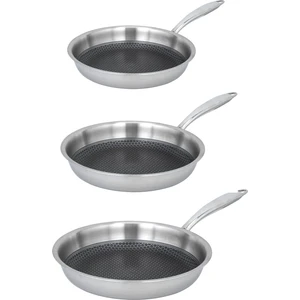 Pro Tri Ply 3'lü Çelik Tava Seti 20-24-28 cm