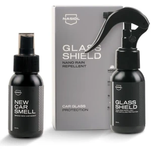 Nasiol-SET 2-Glasshield Nano Yağmur Kaydırıcı ve New Car Smell Araç Kokusu 2'li Set