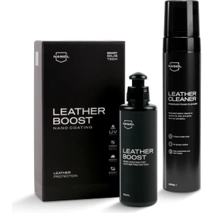 Nasiol-SET 10-Leatherboost Deri Yüzey Nano Kaplama ve Leathercleaner Deri Yüzey Temizleme Seti-Deri Bakımı
