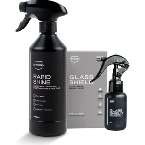 Nasiol-SET 12-Rapidshine Hızlı Detay Spreyi ve Glasshield Nano Yağmur Kaydırıcı Sprey Seti