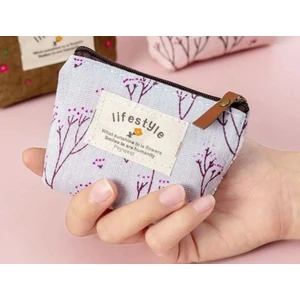 Çok AMAçlı Kore Tarzı Kanvas Mini Bozuk Para Cüzdanı Kadın Küçük El Cüzdanı 11X8 Cm
