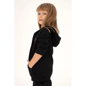 U.S. Polo Assn. Kız Çocuk Siyah Sweatshirt 50296390-VR046