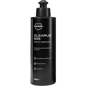 Clearub 505 Hafif Çizik Giderici Polisaj Pastası-Pasta Cila-250gr-Silikonsuz Boya Parlatıcı