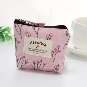 Çok AMAçlı Kore Tarzı Kanvas Mini Bozuk Para Cüzdanı Kadın Küçük El Cüzdanı 11X8 Cm