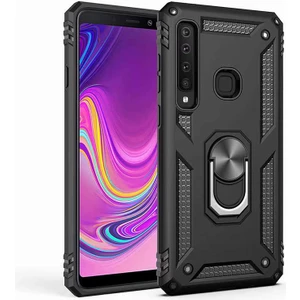 Samsung Galaxy A9 2018 Kılıf Vega Yüzüklü Standlı + Ekran Koruyucu