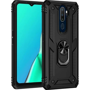 Oppo A5 2020 Kılıf Vega Yüzüklü Standlı + Ekran Koruyucu