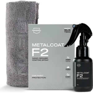Nasiol-SET 20-Metalcoat F2 Araç Sprey Nano Seramik Kaplama ve Mikrofiber Detailing Bez (2Adt) Seti