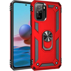 Xiaomi Poco M5S Kılıf Vega Yüzüklü Standlı + Ekran Koruyucu