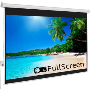 Fullscreen 265X150 Motorlu Projeksiyon Perdesi 16:9 Format